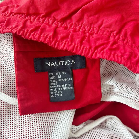 Nautica Red Bathing Suit Sz M - Picture 3 of 5